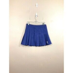 VTG Reebok Womens Pleated Tennis Skirt 10 Blue Athletic Mini 90s Preppy Retro